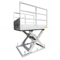 Lifting Height 1300mm Hydraulic Loading Dock Table with Handrail and Loading Flap