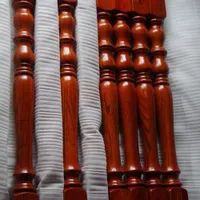 Indoor Home Improvement Solid Wood Stair Railing Handrail