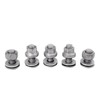 Galvanized stainless steel carbon steel hex guardrail splice bolts high tensile steel bolt and nut.