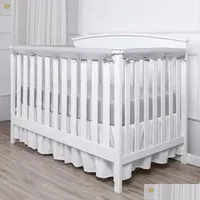 Bed Rails Bed Rails 3Pcs Infrant Crib Protection Wrap Edge Baby Anti-Bite Solid Color Fence Guardrail Born Rail Er Care Safety 230828 Dhxqu