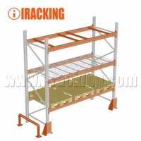 Heavy Duty Warehouse Transport Galvanized Storage Steel Metal Selective Pallet Racks/ Racking with Powder Coating Furface Treatment