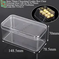 Acrylic Cakes Case for Christmas Pastry Box Gift Packaging Tiramisu Dessert Container