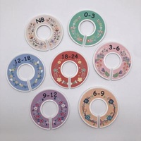 Adorable Floral Europe Premium Quality Custom Nursery Baby Closet Dividers Nursery Dividers for Dressing Racks Perfect Baby Shower Gift