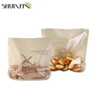 Bread Pastry Cookies Takeaway Packing Pouch Kraft Paper Composite Mylar Packaging Bag