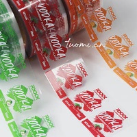 Custom Printing 30ml 50ml 100ml Waterproof Vinyl Label Sticker Printing Bopp Wine Label Sticker Roll