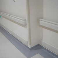 Handrail Hospital Railing 160mm Side Mounted Hospital Corridor Wall protection Handrail