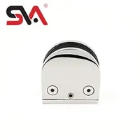D Shape Stainless Steel Stair Handrail Villa Railing Glass Bracket Clamp