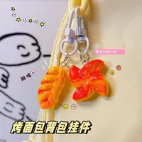 2025 Ig New Sell Food-Inspired Twist Pastry Keychain for Backpacks