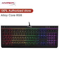 100% Original Membrane Wholesale Price In Running HyperX Kingston Alloy Core Membrane RGB Gaming LED Lighting Wired Keyboard