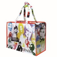 Customized Lead-free BOPP Laminated Green Woven PP Bag,shipping bag