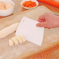 Tools Trapezoidal Food-grade Plastic Scraper DIY Butter Knife Cake Dough Pastry Cutter Kitchen Baking tool