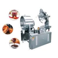 TCA CE Certified Gas Heating Steam Double Jacket Cooking Kettle with Agitator Sugar Mixer Marmalade Pastry Processing
