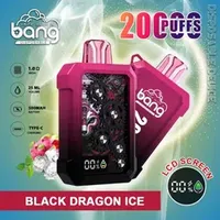 Bang King 20000 Puff Zbood on Time Delivery Guranete Fluumbox Heating Stick Pastry Saltnic Crystal PRO Desechables Disposable Vape