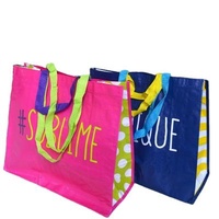 Factory supply promotion packaging shopping bag eco-friendly bopp laminated pp woven bag
