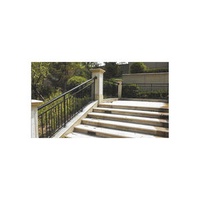 Outdoor Handrail Wrought Iron Metal Hand Rail Adjustable Porch Kit Stair Railing Balustrades Handrails for Stairs