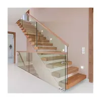 Poweder coated color for stringer painting for stair treads wood/stainless steel handrails for stairs parts