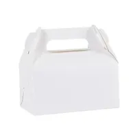 Food Grade White Cardboard Paper Sweet Dessert/Pastry/Cupcake/Macaron/Donut/Bread Box Packaging with Paper