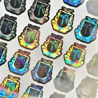 Laser BOPP Stickers Custom Size High Viscosity Water and Oil Proof Recycled Print Customization Printing