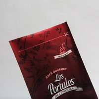 454g 280 X 100mm Printed Flat Bottom Coffee Bags With Valve For Coffee Beans BOPP