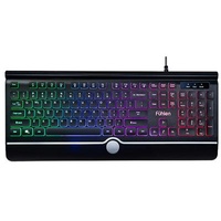 Hot Selling Black Fuhlen K500 Membrane Computer Laptop Desktop Ergonomic High Quality Keyboard USB Wired Multimedia Standard Numeric Keypad