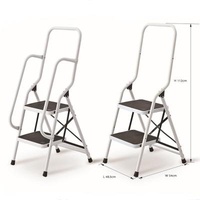 Folding Ladders Wide Step Ladders With Handrail Warehouse Step Ladder Safety Step Ladders With Handrail With Cheap Price