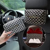 goddess on board tissue boxes Jacquard multi function hanging box DIY car handrails box tissue box