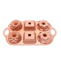 Stainless Steel Pastry Accessories Gold Molds Pops Bakeware Decorating Round Baking Designer Set Mini Aluminum Mold Pop Cake Molds