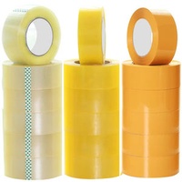 BOPP Custom Branded Clear Prime OPP Packaging Tape Single Sided 100m Heavy Duty Pressure Sensitive Acrylic 12 Pack 18 Pack Logo