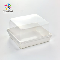 Customizable Kraft Paper Boxes With Clear Lid Oil-Proof Charcuterie Donut Dessert Container Pastry Packaging