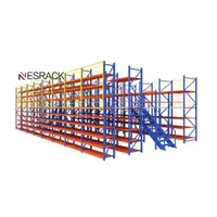 Warehouse Storage Solution Racks and Platform Integrated Mezzanine Systems