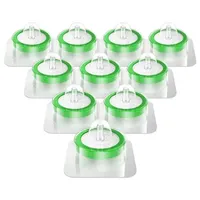 Sterile Syringe Filter PES 10 Pack, 0.22Um Pore Size, 33Mm Membrane Diameter, Hydrophilic Filtration High Throughput