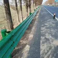 Export Customizable Metal Guardrail W Beam Guardrail S235jr Material Highway Safety Barrier