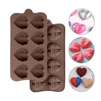 Heart Shaped Silicone Chocolate Mold Candy pastry Mold cake Baking cake Decoration Tools moule silicone