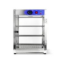 2 Tier Large Pastry Warmer Showcase Warmer Electric Pizza Warmer Display