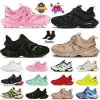 Luxury Women Mens Track 3 3.0 Designer Casual Shoes Oversize Dress Shoe Tracks Runners Tess.s. Gomma White Mesh Nylon Black Pink Trainers Vintage Platform Sneakers