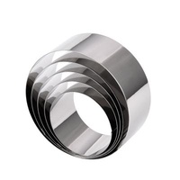 Sustainable Food Grade Stainless Steel Mousse Cake Pastry Rings Baking Mold