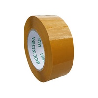 Reasonable Price Super Clear Washi 1300x4000m Waterproof Manufacturer Yellow Packing Bopp Opp Tape