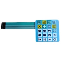 Custom Membrane Switch Keyboard Panel Tactile Keypad with LED Display