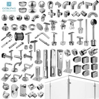 Easy Installation Adjustable Stainless Steel Balcony Glass Stairs Fencing Handrails Balustrade Accessories Handrails and Balustrades Handrails