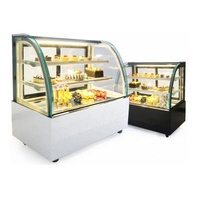COMPRESSOR Door Display Donut Pastry Refrigerator Showcase Commercial Glass Bakery Cake Showcase