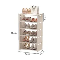 Shoe Rack Storage Organizer Folded 4-7layer Wall Corner Storage Rack Space Saving Shoe Racks for Closet Shoe Tower Cabine