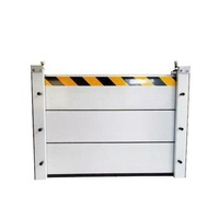 Combined household aluminum alloy flood control door waterproof and guardrail flood control door