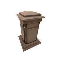 Stand Column Module (150*150) - for garden fence / waterfront guardrail - Wood + PP Composite (WPC)