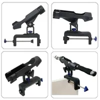 Fishing Rod Support Kayak Boat Fishing Rod Rack Holder Device Guardrail Pole Frame Yacht Support 360 Degrees Universal