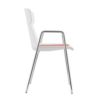 Modern cheap high quality plastic high quality metal handrail modern pp children's hotel nordic chair