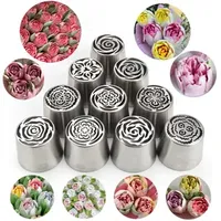 MRF ly arrived 10 pieces of stainless steel XL Russian ice mouth set pastry baking tool kit HBLBNOSET2 241029