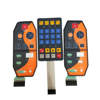 High quality silicone rubber button key membrane switch overlay sealed keypad keyboard panel