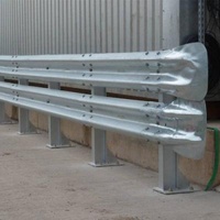 Corrosion Resistant Municipal High Traffic Barrier Guardrail Armco Galvanized Zinc Steel Guardrail