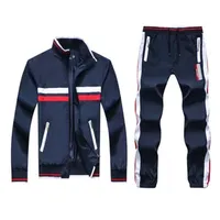 Men tracksuit Small horse Mens Sportswear casual Jacket + Sports Pants Sports Kit Athletic Wear Track Suit Training Gear Active Outfit Running Clothes Jogging Suit