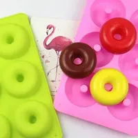 2024 Silicone Donut Mold Baking Pan Non-Stick Baking Pastry Chocolate Cake Dessert DIY Decoration Tools Bagels Muffins Donuts Maker for